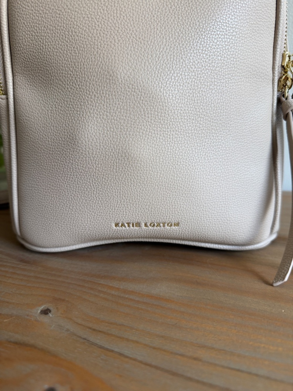 KATIE LOXTON Isla backpack light taupe- LIKE NEW Mom Bag Purse Basic - Picture 3 of 11